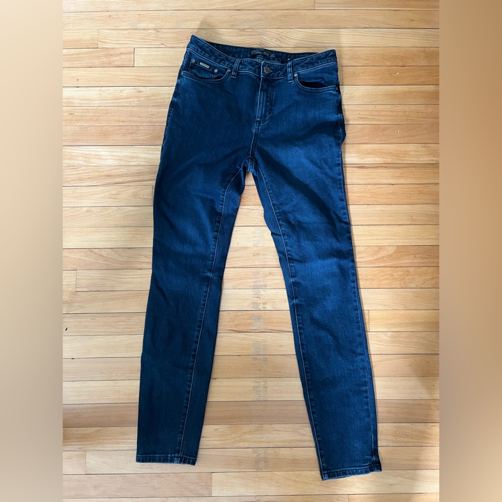 Prana size 10 (30” inseam) skinny jeans in dark blue wash - worn and washed ONCE